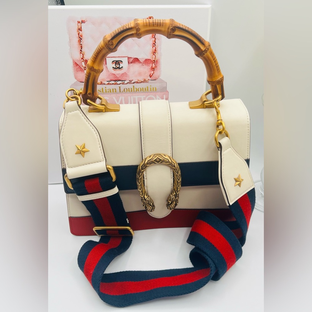 Gucci Dionysus Bamboo Top Handle with Crossbody includes COA